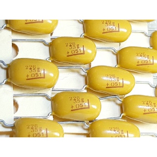 C Tantalum 22uf 35v capacitor ตัวเก็บประจุ ชนิด แทนทาลัม คาปาซิเตอร์
