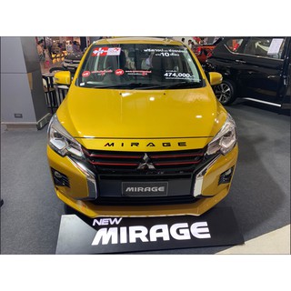 ตัวอักษรฝากระโปรงหน้ารถ MITSUBISHI MIRAGE