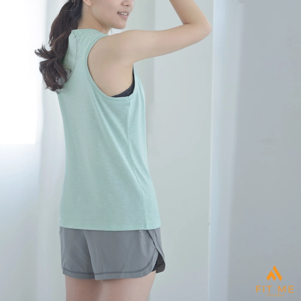 Classic Tank เสื้อกล้ามออกกำลังกาย ผู้หญิง คลุมบรา แขนกุด ผ้าโปร่งแห้งไว ใส่ออกกำลังกาย เล่นโยคะ FitMeSportswear