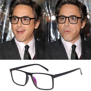 2020 Tony Stark Robert Downey แว่นตาผู้ชายกรอบแว่นตาเลนส์ใสกรอบแว่นตาแก้วธรรมดาสําหรับผู้หญิง