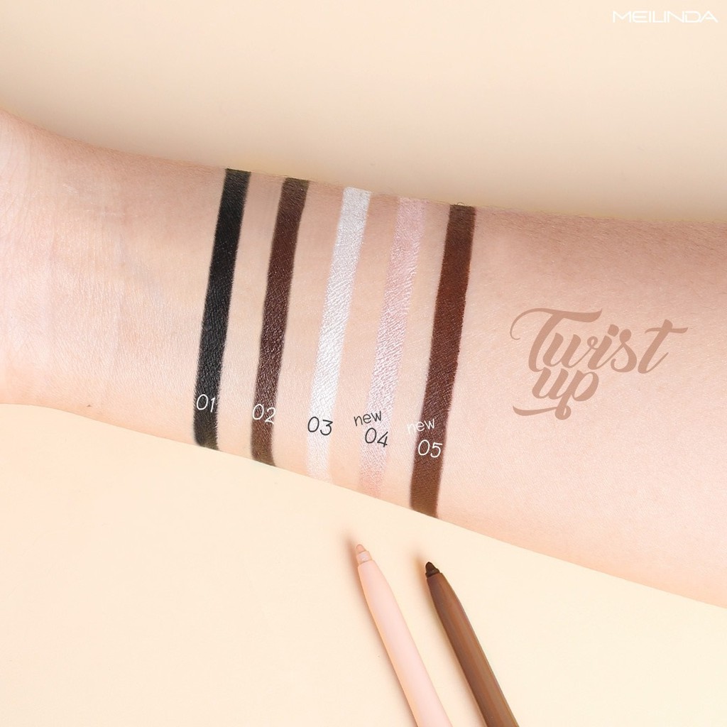 MC-3077 Meilinda Twist Up Eyeliner Pencil ดินสอเขียนขอบตา เมลินดา ราคา ถูกที่สุด ดีลบีเคเค แกลเลอรีภาพที่ 9
