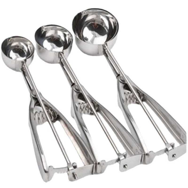 New ที่ตักไอศครีมสแตนเลส มี 3 ขนาดให้เลือกซื้อ ที่ตักไอติม ที่ขูดไอศครีม Ice Cream Scoop #C166