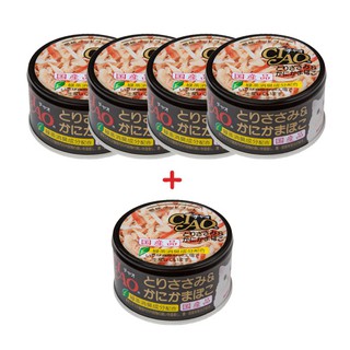 CIAO Cat Food Canned Chicken Fillet and Crab stick (85 g. x 5)