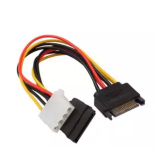 สาย Power Sata Y Sata molex SATA 15pin กำลังไฟ เพื่อ SATA 15pin &amp; IDE 4Pin