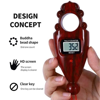 Tasbih Digital Muslim เครื่องนับดิจิตอล เครื่องนับรอบสวดมนต์ หมุนได้ 2 ทิศทาง เปลี่ยนถ่านได้
