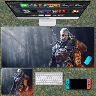 The Witcher 3 แผ่นรองเมาส์ คีย์บอร์ด ขนาดใหญ่ หนา ขนาดเล็ก สําหรับเล่นเกม ล่าสัตว์