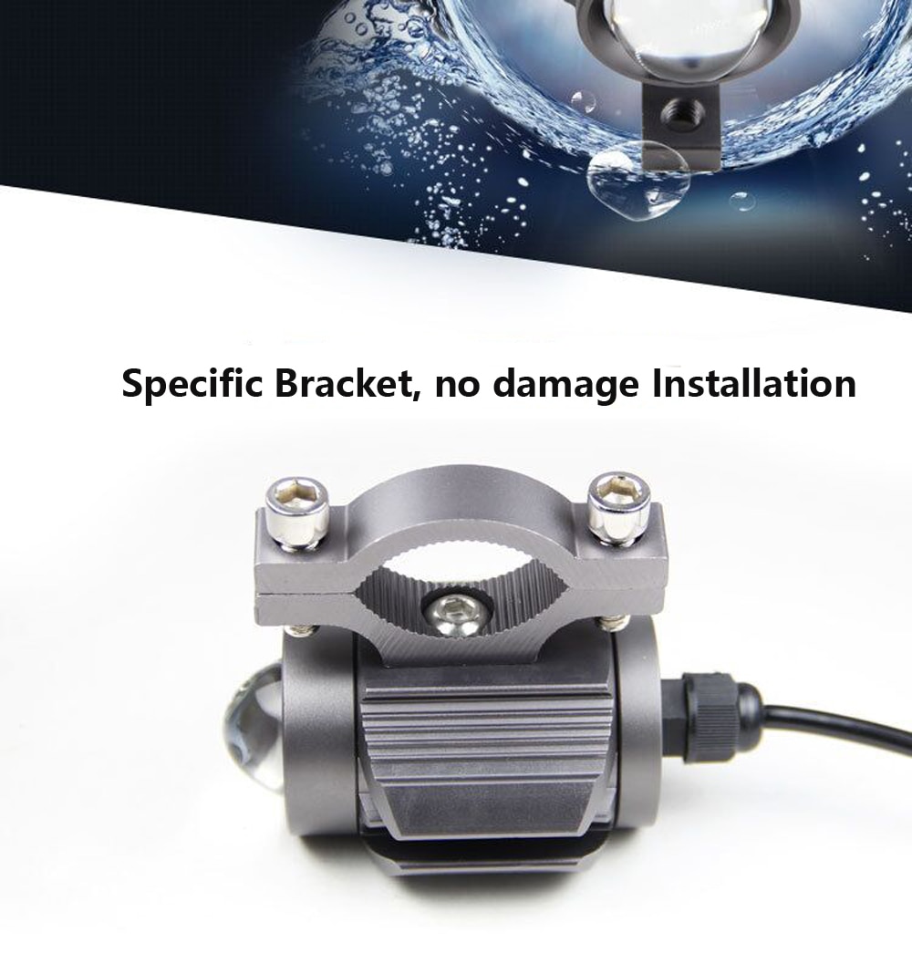 （In Stock）Tri-ple Model LED Motorcycle Headlight Spot Light LED Bi Lens ...