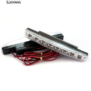 (Luoyang) ไฟเดย์ไลท์ LED 8 ดวง ลายดอกโบตั๋น สําหรับติดรถยนต์