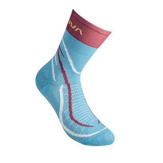 LA SPORTIVA - SKY SOCKS - MALIBU BLUE/BERRY - ถุงเท้าวิ่ง ถุงเท้าวิ่งเทรล