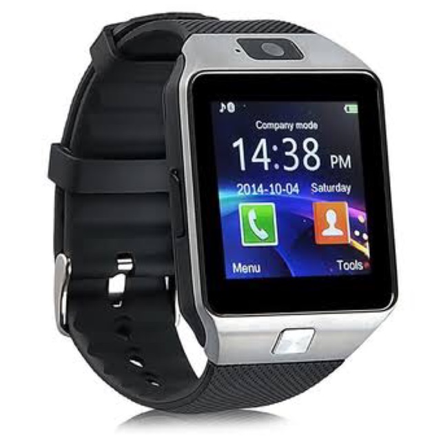นาฬิกา Smart Watch Phone รุ่น DZ09 สายหนังคุณภาพดีสีดำ