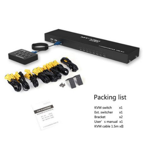 KVM Switch 8 Port USB2.0 รุ่น MT-801UK-L ส่งจากไทย ราคา ถูกที่สุด ดีลบีเคเค แกลเลอรีภาพที่ 8