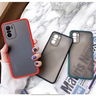 รุ่นใหม่ !! Case Xiaomi Redmi Note 10 เสี่ยวมี่ เคสกันลอยกล้อง เคสกันกระแทก ปุ่มสีผิวด้าน ขอบนิ่มหลังขุ่น Redmi Note10