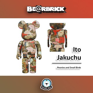 [‼️ของแท้, พร้อมส่ง‼️] 400%+100% Bearbrick Ito Jakuchu [Peonies And Small Birds]