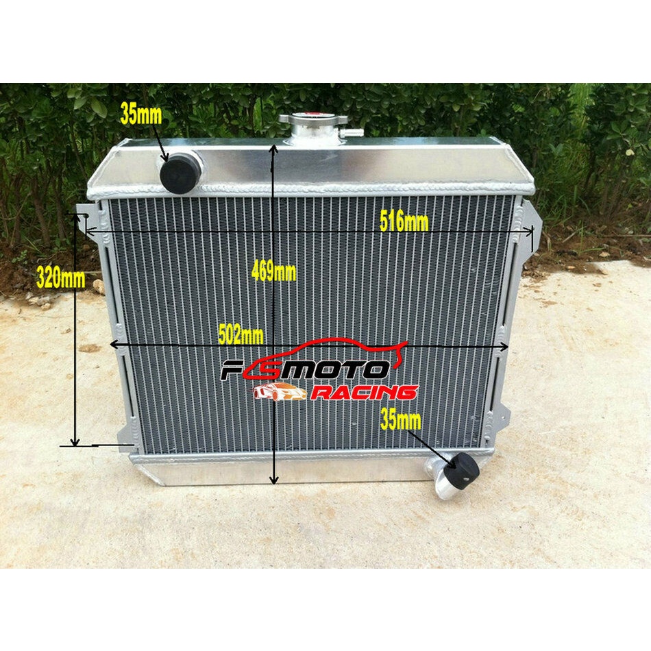 หม้อน้ําอลูมิเนียม 3 แถวสําหรับ NISSAN Datsun Stanza 620 L20B 1975-1979 76 77 78 MT