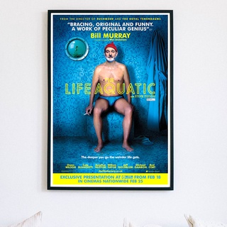 The Life Aquatic with Steve Zissou  Posters (2004) / Movie By Wes Anderson, Bill Murray, Owen Wilson ภาพขนาด 33X48 cm