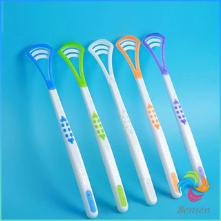 Bensen ที่ขูดลิ้น ป้องกันกลิ่นปาก ซิลิโคนทำความสะอาดลิ้น การดูแลช่องปาก tongue cleaning tool