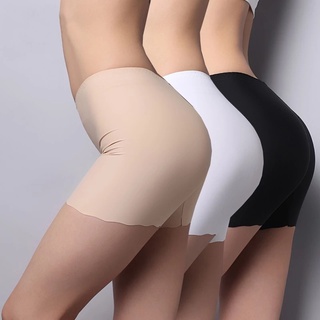 [Women Summer Sexy Ice Silk Thin Safety Panties][Ladies Popular Breathable Safety Underwear][Ladies Fashion High Elasticity Comfortable No Trace Protective Panty]