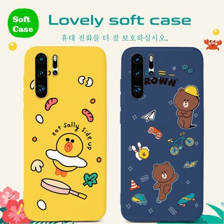 เคสโทรศัพท์นิ่ม ลายการ์ตูนหมีสีน้ำตาล น่ารัก สำหรับ Huawei Y7P 2020 Y6P Y5P Y8P Nova 7 7i 6 7 SE 5T 5Z 5 5i Pro Y9 Prime 2019 Y9S Y6S P40 Pro Plus Lite E P20 P30 Pro Plus Y7 Pro 2019 P20 P30 Lite Nova 3e 3i 4e Mate 20 30 Lite Pro