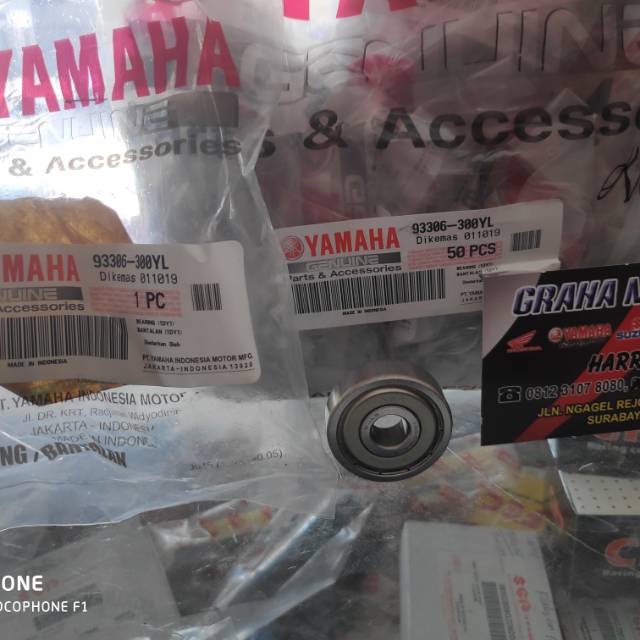 ล้อหน้า Bearing mio 6300 Z แท้ yamaha 93306-300YL