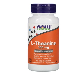 Now Foods, L-Theanine 100 mg 90 Veg Capsules