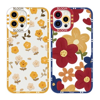 เคสโทรศัพท์มือถือ ลายดอกไม้ ขนาดเล็ก สําหรับ IPhone 7 8 Plus 12 13 11 Pro Max X Xs Max Xr Tshd