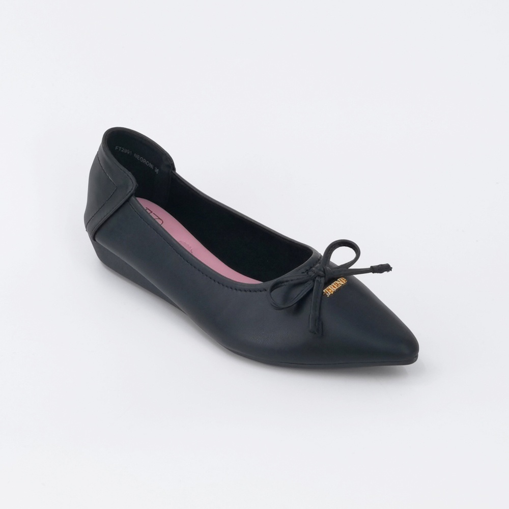 TREND รองเท้าส้นแบน รองเท้าทำงาน ส้น 2 CM. รุ่น NEGRONI สี MODERN BLACK l รองเท้าคัทชูผู้หญิง