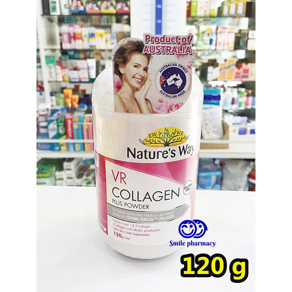 Exp.04/2021 ฉลากไทย NATURE'S WAY VR COLLAGEN PLUS POWDER 120g เนเจอร์สเวย์ วีอาร์ คอลลาเจน พลัส แบบผ