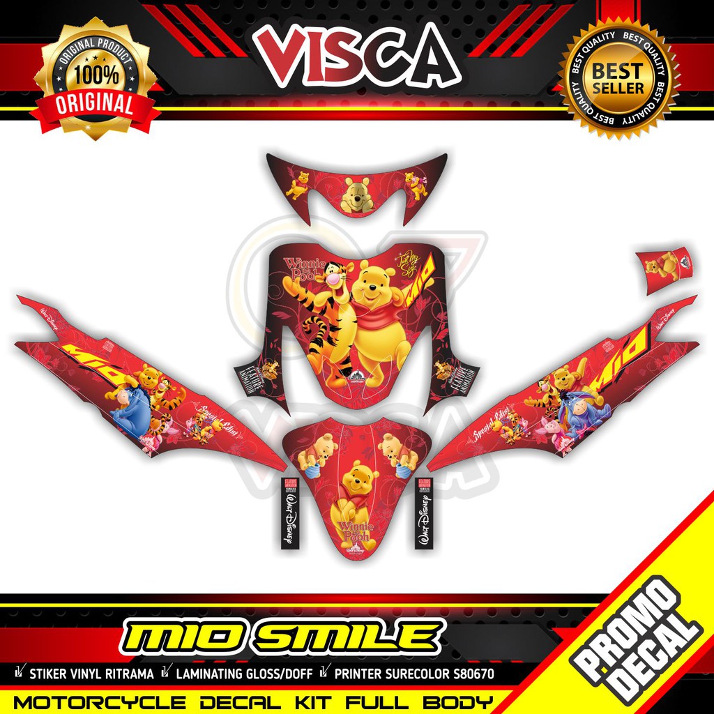 รูปลอก Mio Smile Full Body สติกเกอร์ Mio Smile Full Body Striping Mio Smile Variation Decal โฮโลแกรม