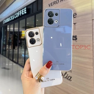 เคส OPPO Reno 8 5g / Reno 8 PRO 5G / Reno 8Z 5G / Reno 7Z 5G Reno 7 Reno 5 Reno 6 5G เคสโทรศัพท์มือถือ ขอบตรง แฟชั่น สําหรับ ZB