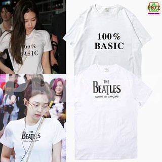 ‼️พร้อมส่ง‼️BLACKPINK JENNIE เสื้อแบบเจนนี่ [S-2XL][The Beatles Comme Des Garcons]