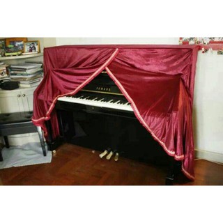 ผ้าคลุมเปียโนอัพไรท์ยามาฮ่า piano cover ทุกรุ่น แบรนด์อื่นแจ้งได้ค่ะ