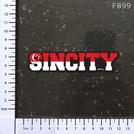 F899 สติ๊กเกอร์ Sin City Stickmaniac
