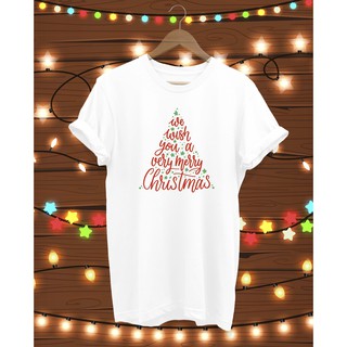 เสื้อยืด We Wish You A Very Merry Christmas Tshirt