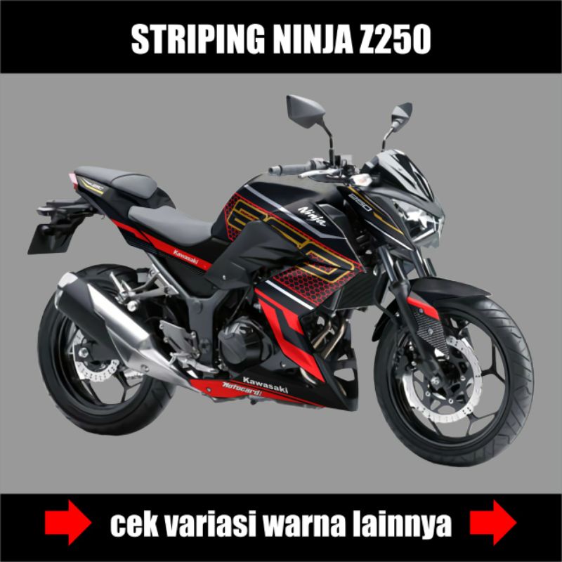 สติกเกอร์ สําหรับ Kawasaki NINJA Z250 STRIPING NINJA Z250