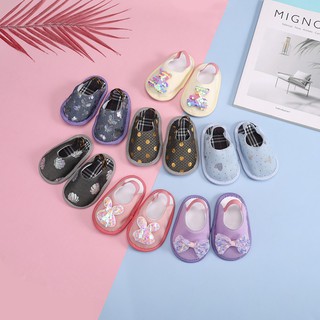 รองเท้าแตะ ชนิดผ้าฝ้าย แบบสวม สำหรับเด็ก/baby 0-18months slippers