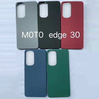 เคสโทรศัพท์มือถือแบบนิ่ม ผิวด้าน บางมาก สีพื้น เรียบง่าย สําหรับ Motorola Moto Edge 30