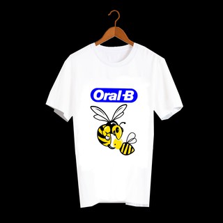 เสื้อยืดคำพูด เสื้อยืดคำฮิต เสื้อยืดคำสุดปัง เสื้อยืดกสรีนลายข้อความ ORAL-B เสื้อยืดล้อเลียนแบรนด์  TXA665