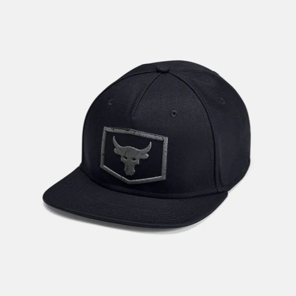 หมวก Under Armour Men's Project Rock Strength Flat Brim Cap [ลิขสิทธิ์แท้ Under Amour Thailand][รหัส