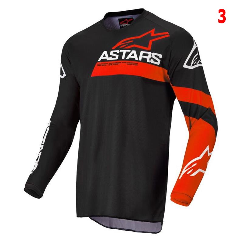 พร้อมส่ง เสื้อกีฬาแขนยาว แบบแห้งเร็ว ลายสุนัขจิ้งจอก เหมาะกับฤดูร้อน สําหรับผู้ชาย ขี่รถจักรยานยนต์วิบาก