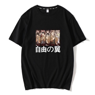 เสื้อยืด พิมพ์ลายโลโก้อนิเมะ Ga Attack On Titan Acker Captain สไตล์วินเทจ