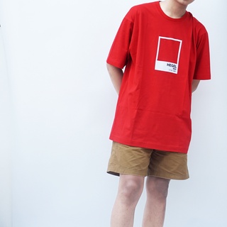 RED เสื้อยืดโอเวอร์ไซส์ Boxy (แดง)