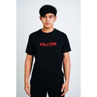 VOLCOM เสื้อยืด แขนสั้น สีดำ VAF712013JP REPLY SS TEE BLK