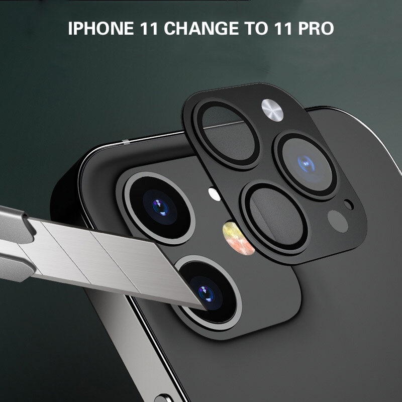 สําหรับ iPhone 11 เปิด 11 Pro Max เลนส์กล้องเปลี่ยนที่สองสําหรับ iPhone 11 Pro Max ฝาครอบกระจกนิรภัยป้องกัน Len