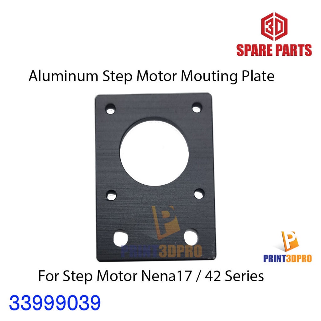 3D Printer Part Aluminum Step Motor Mounting Plate Nema17 อะไหล่เครื่องพิมพ์ แผ่นยึดมอเตอร์