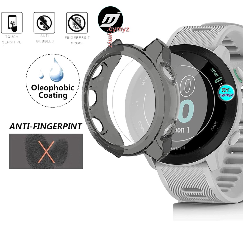 เคส Garmin Forerunner 55 เคสกันกระแทก เคสกรอบนาฬิกา สำหรับ Garmin Forerunner 55 สมาร์ทวอทช์ ฟิล์ม Fo