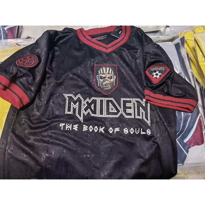 Iron Maiden Book Of Souls Tour 2016 เสื ้ อยืดเสื ้ อยืด Camisas ฟุตบอล