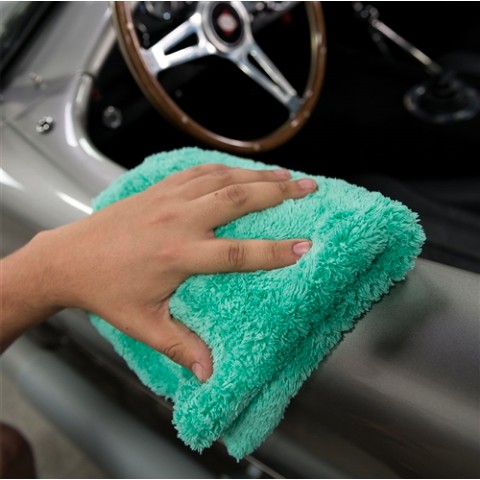 Happy Ending Edgeless Microfiber Towel, Green, 16" x 16" (1 ผืน)