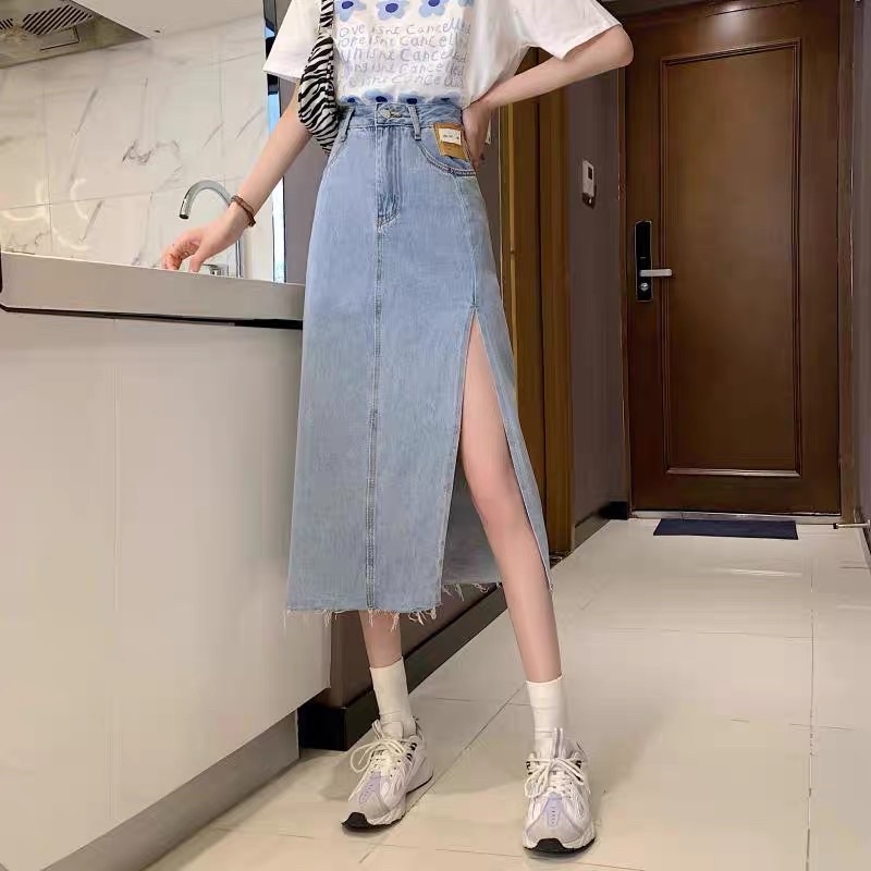 JEAN Slit SKIRT*****