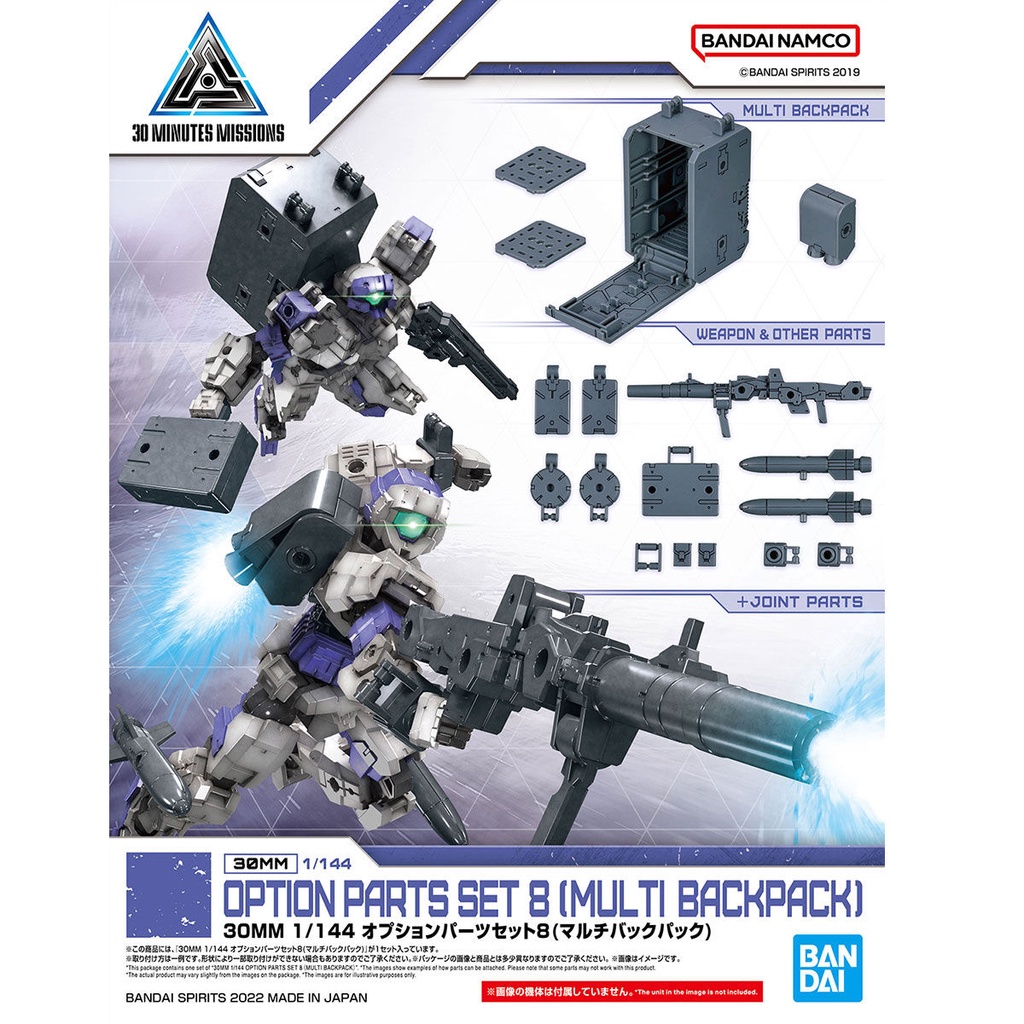 (1/144)Bandai 30MM Option Parts Set 8 (Multi Backpack)