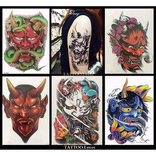 👍แทททูคาบูกิ#ปีศาจญี่ปุ่น#แทททูแฟชั่น#สวยเหมือนสักจริง⚡️Tattoo Sticker สติ๊กเกอร์รอยสักปลอมกันน้ำได้